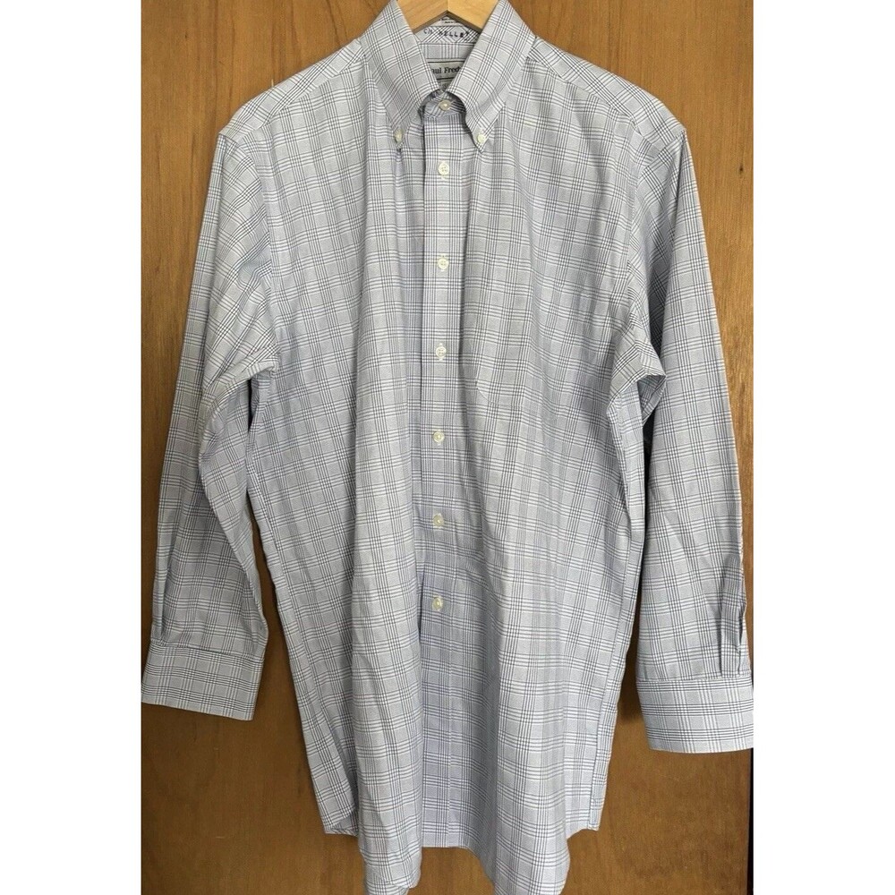 Paul Fredrick Button Up Impeccable Non-Iron Pinpoint 100% Cotton 15.5-32